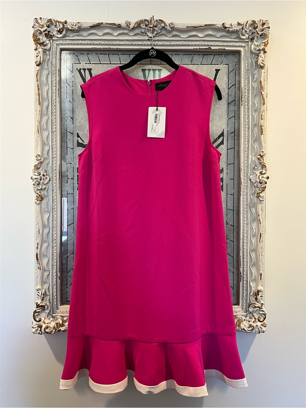 Target Bright Fuchsia Sleeveless Ruffle-Hem Dress